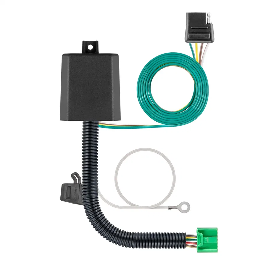 CURT 56519, Custom Wiring Harness; 4-Way Flat Output; Select Honda Pilot