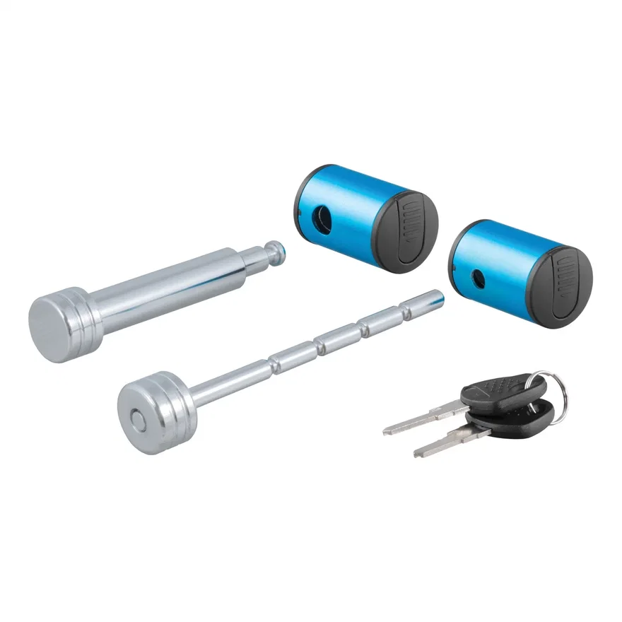 CURT 23505, Right-Angle Hitch/Coupler Lock Set (2in. Receiver; 1in. to 3in. Latch)