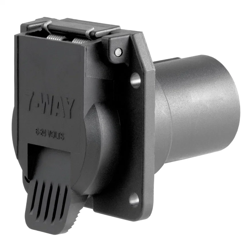 CURT 55415, Replacement OE 7-Way RV Blade Socket (Plugs into USCAR)