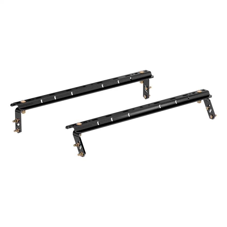 CURT 16150, Universal 5th Wheel Base Rails; 25K (4-Bolt Mount; Gloss Black)