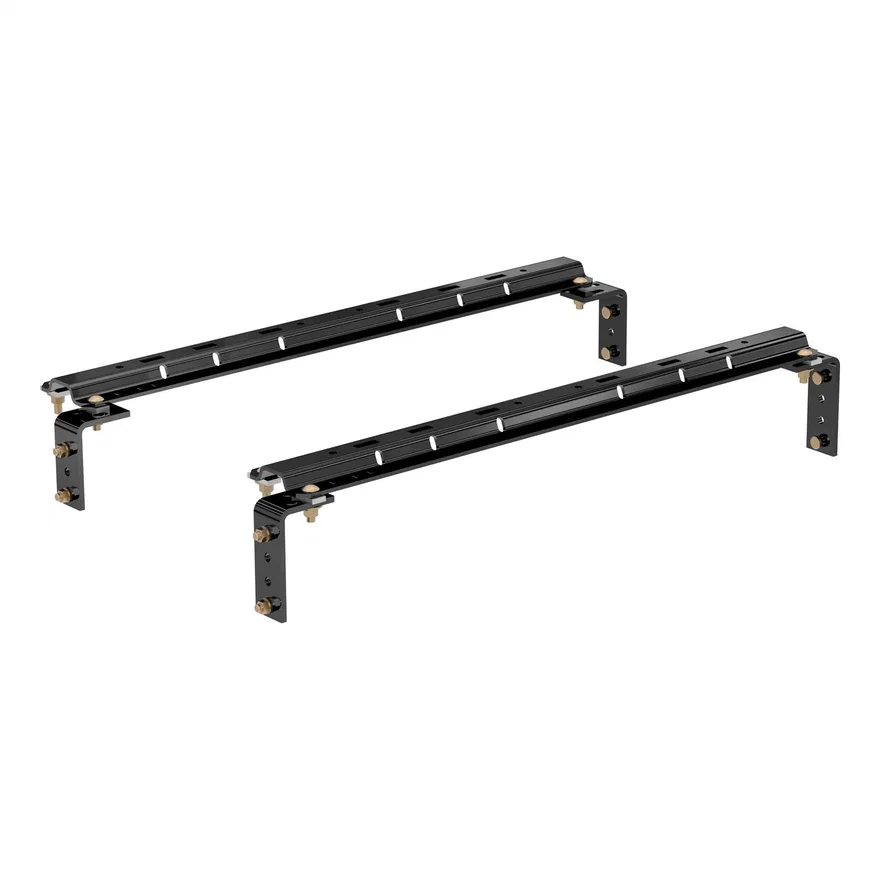 CURT 16100, Universal 5th Wheel Base Rails; 25K (Gloss Black)
