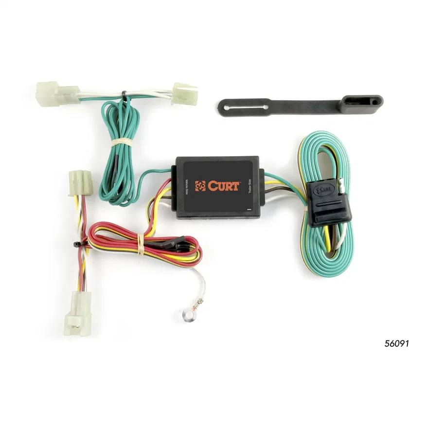CURT 56091, Custom Wiring Harness; 4-Way Flat Output; Select Subaru Legacy sedan
