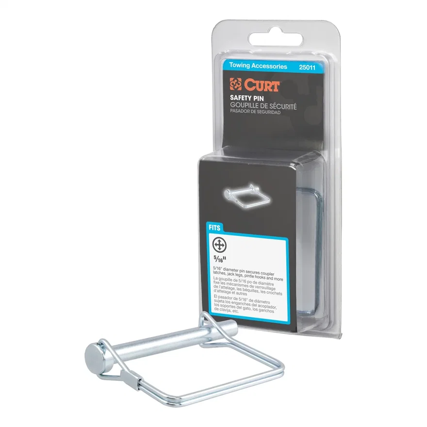 CURT 25011, 5/16in. Safety Pin (3in. Pin Length; Packaged)