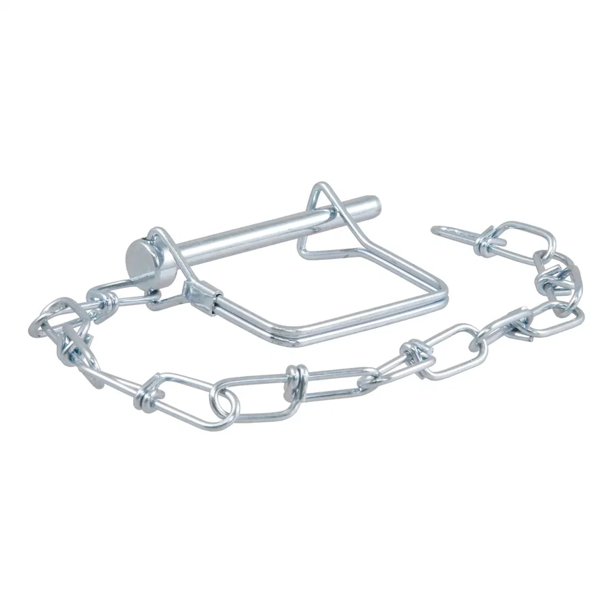 CURT 25012, 1/4in. Safety Pin with 12in. Chain (2-3/4in. Pin Length)