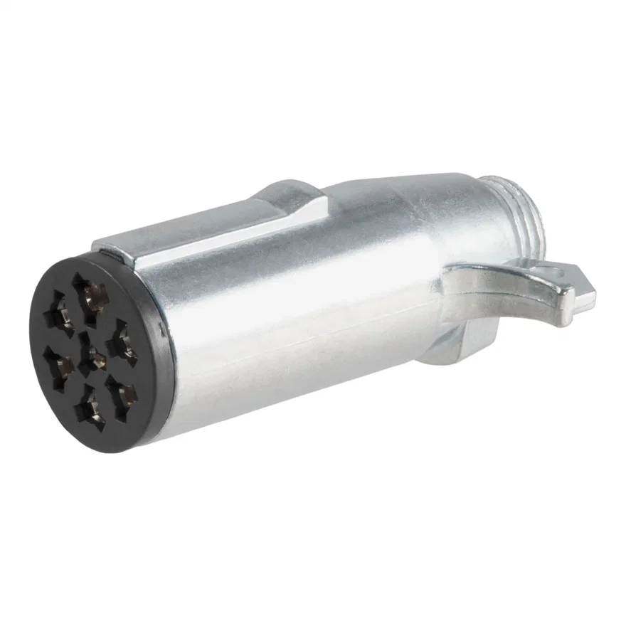 CURT 58160, 7-Way Round Connector Plug (Trailer Side)