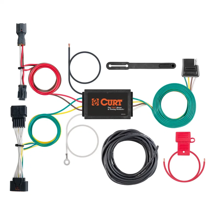 CURT 56321, Custom Wiring Harness; 4-Way Flat Output; Select Kia Sportage