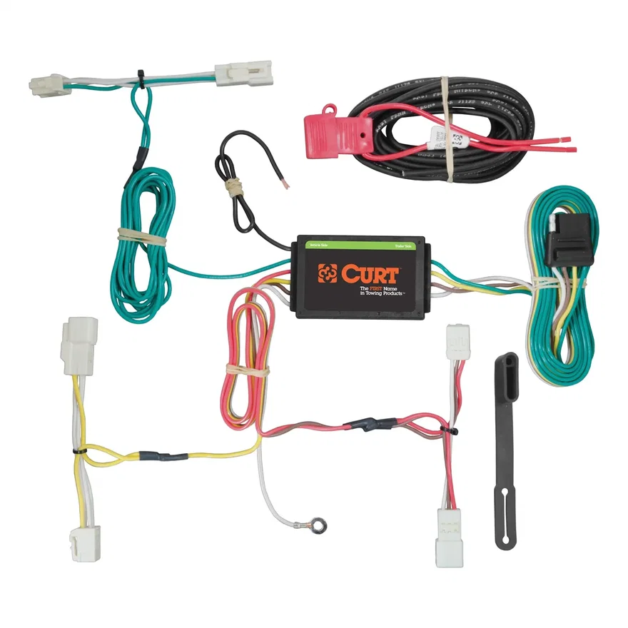 CURT 56261, Custom Wiring Harness; 4-Way Flat Output; Select Toyota Sienna