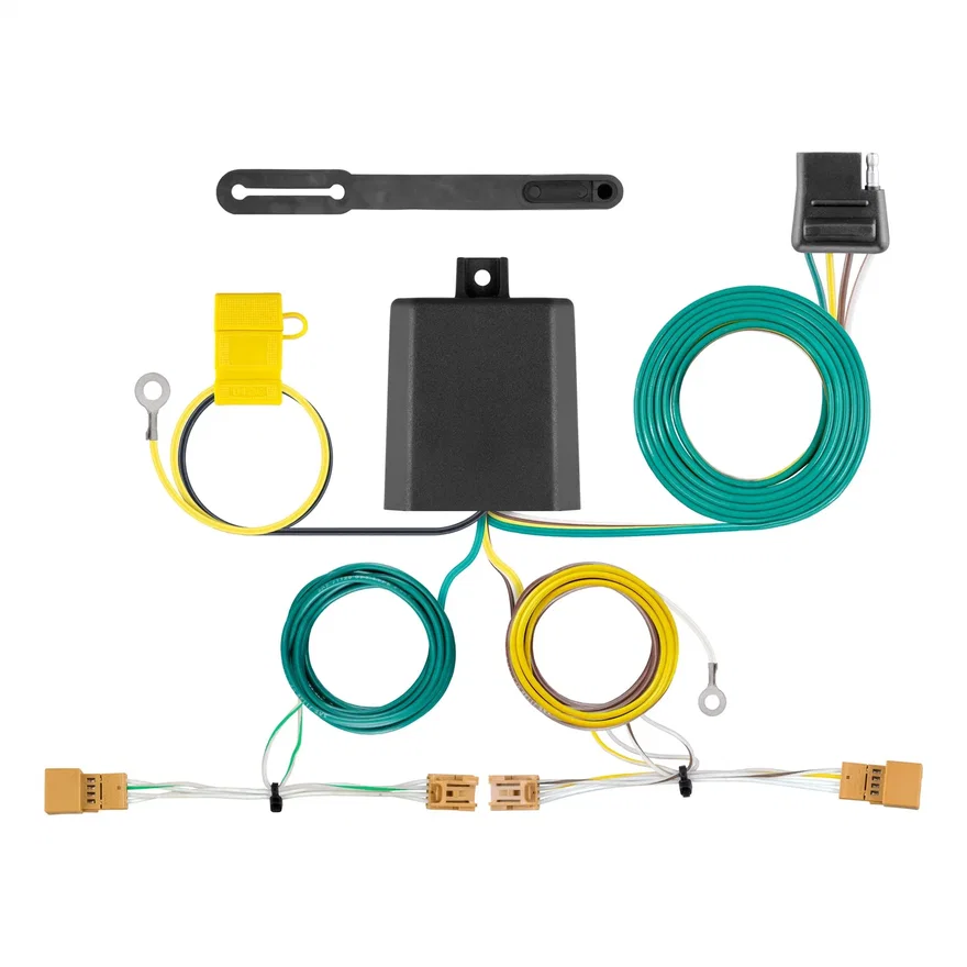 CURT 56404, Custom Wiring Harness; 4-Way Flat Output; Select Audi Q5