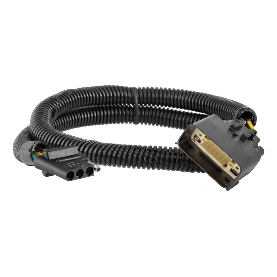 CURT 56532, Custom Wiring Harness; 4-Way Flat Output; Select Tesla Model Y