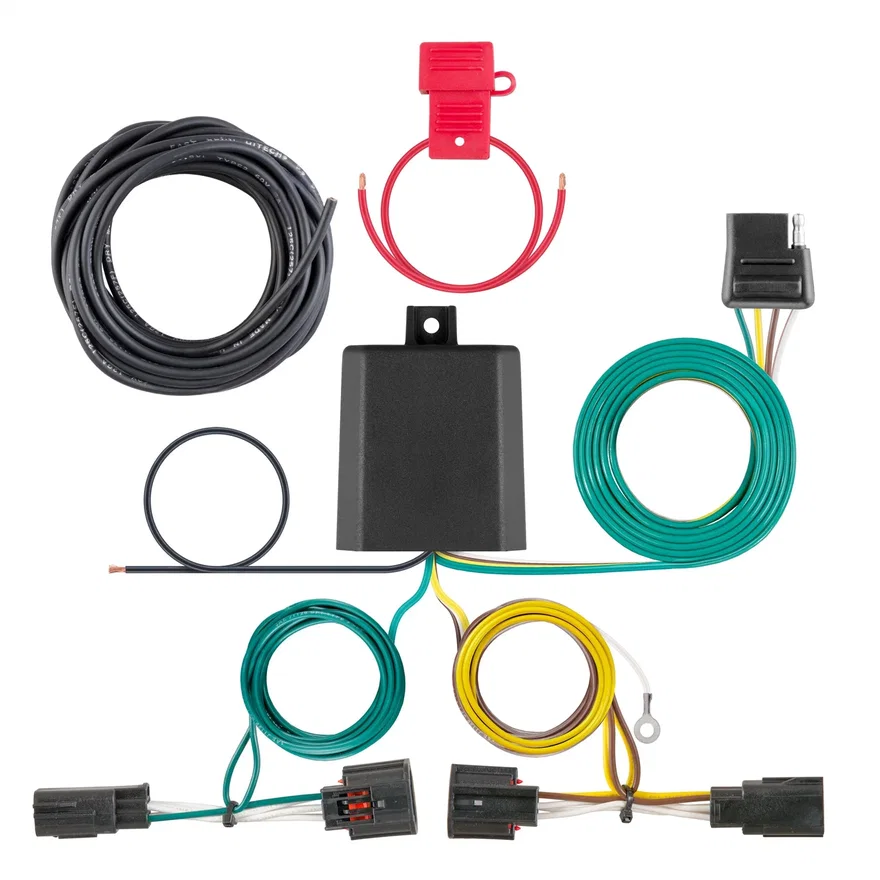 CURT 56331, Custom Wiring; 4-Way Flat; Select Chrysler Town and Country; Dodge Grand Caravan