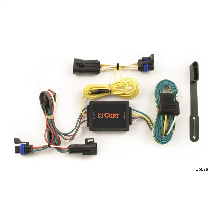 CURT 56018, Custom Wiring Harness; 4-Way Flat Output; Select Saturn Vue