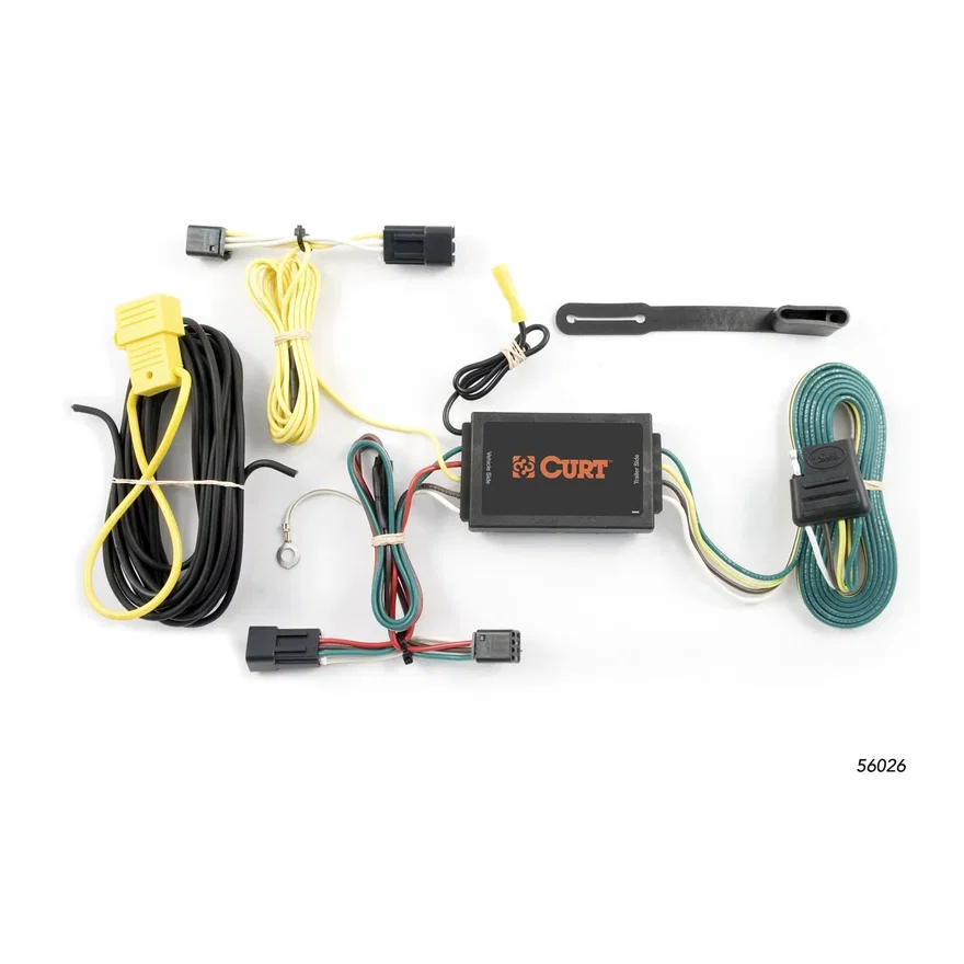 CURT 56026, Custom Wiring Harness; 4-Way Flat Output; Select Saturn Vue; Chevrolet Captiva