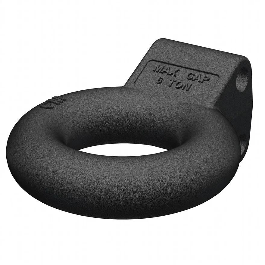 CURT 48601, Channel-Style Lunette Ring (12;000 lbs.; 3in. I.D.; Black)