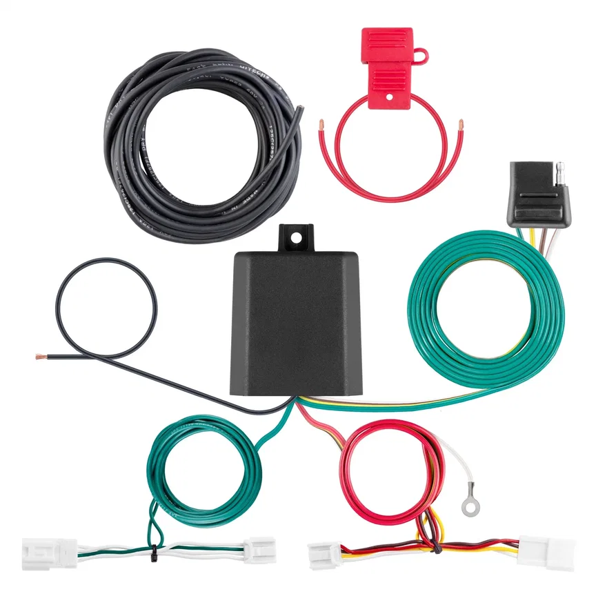 CURT 56550, Custom Wiring Harness; 4-Way Flat Output; Select Subaru Solterra; Toyota BZ4X