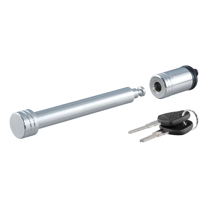 CURT 23025, 5/8in. Hitch Lock (3in. Receiver; Barbell; Chrome)