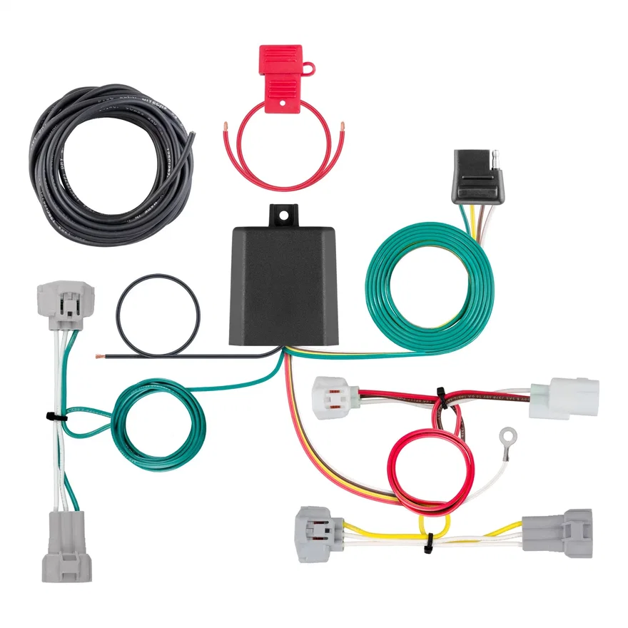 CURT 56349, Custom Wiring Harness; 4-Way Flat Output; Select Toyota Tacoma
