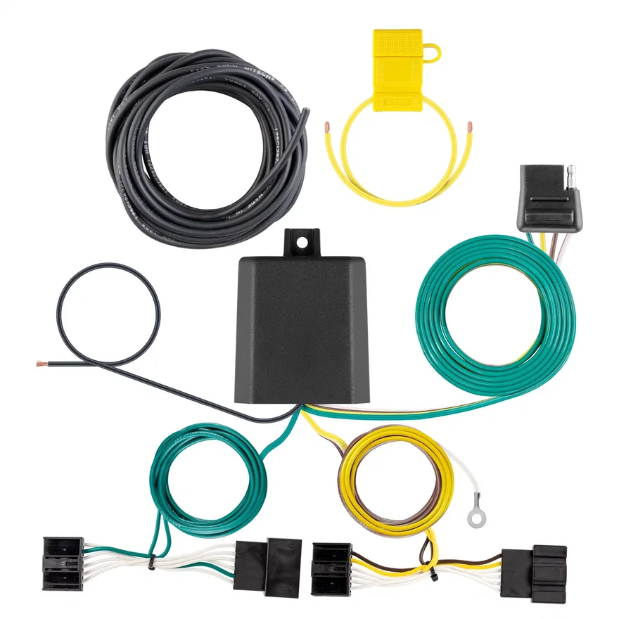 CURT 56534, Custom Wiring Harness; 4-Way Flat Output; Select BMW X5