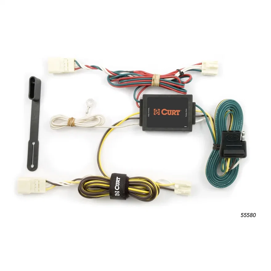 CURT 55580, Custom Wiring Harness; 4-Way Flat Output; Select Toyota Sienna