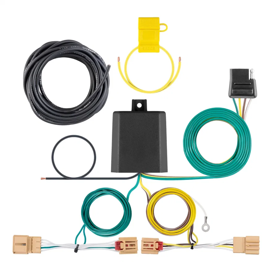 CURT 56403, Custom Wiring Harness; 4-Way Flat Output; Select Volkswagen Tiguan