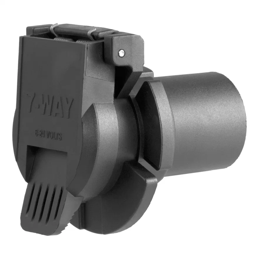 CURT 56415, Replacement OE 7-Way RV Blade Socket (Twists into USCAR)