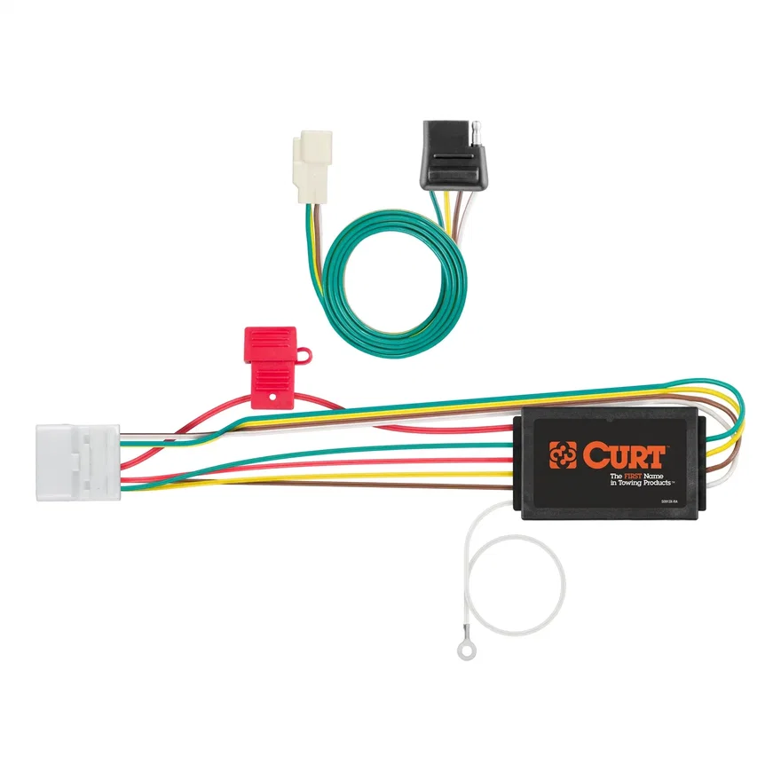 CURT 56217, Custom Wiring Harness; 4-Way Flat; Select Toyota Highlander; Lexus RX350