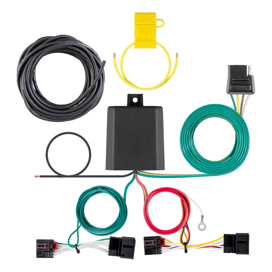 CURT 56464, Custom Wiring Harness; 4-Way Flat Output; Select Volkswagen Atlas