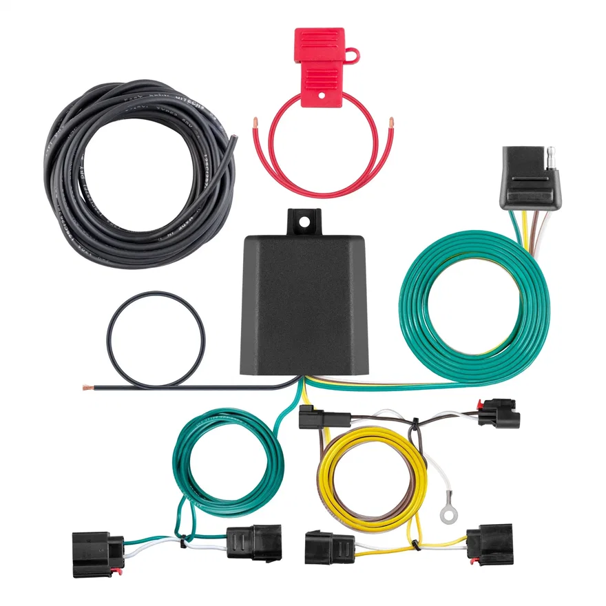 CURT 56426, Custom Wiring Harness; 4-Way Flat Output; Select Jeep Grand Cherokee
