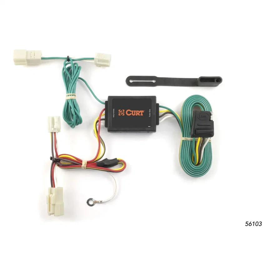 CURT 56103, Custom Wiring Harness; 4-Way Flat Output; Select Suzuki Kizashi Sedan