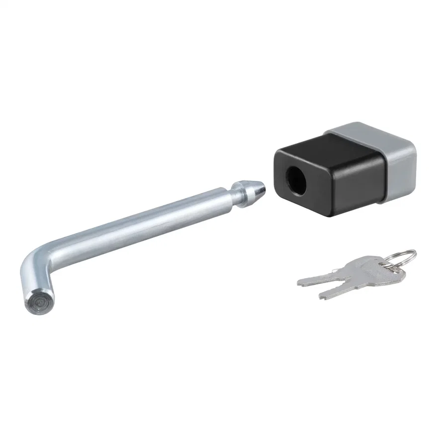 CURT 23020, 1/2in. Hitch Lock (1-1/4in. Receiver; Deadbolt; Chrome)