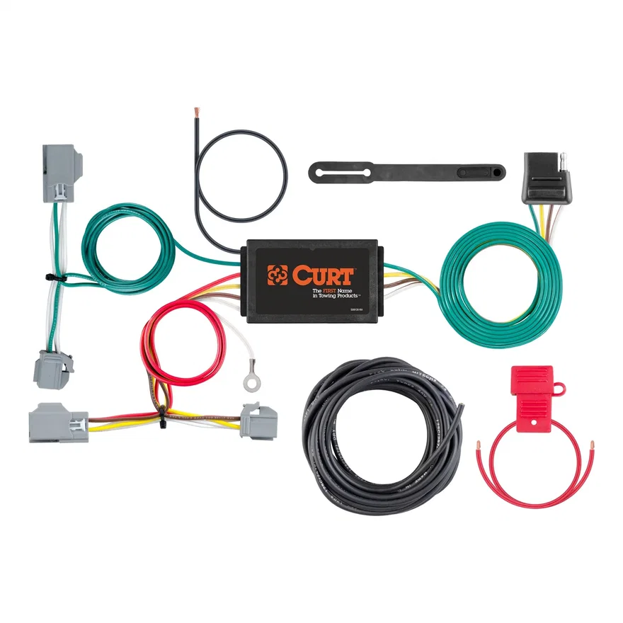 CURT 56355, Custom Wiring Harness; 4-Way Flat Output; Select Volvo XC60