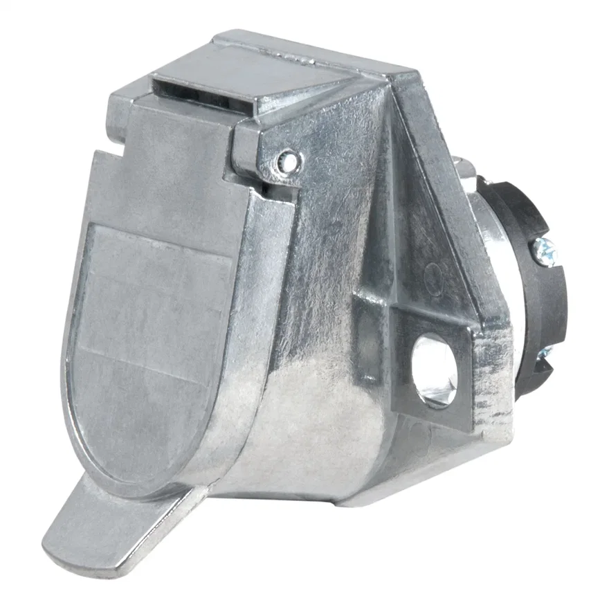 CURT 58170, 7-Way Round Connector Socket (Vehicle Side)