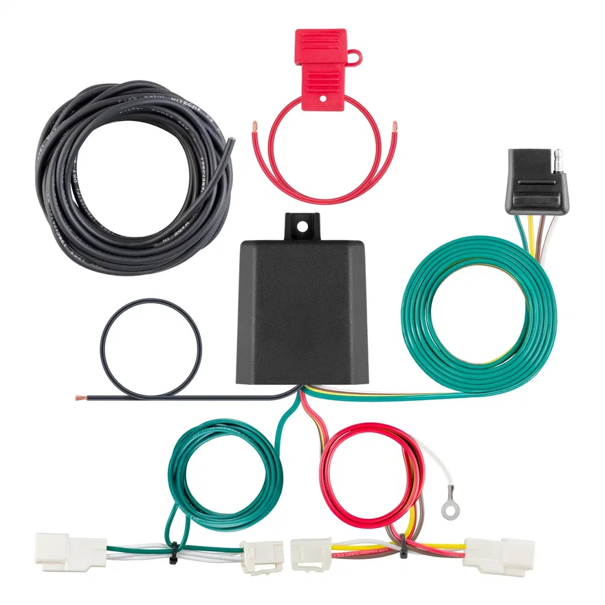CURT 56434, Custom Wiring Harness; 4-Way Flat Output; Select Toyota RAV4