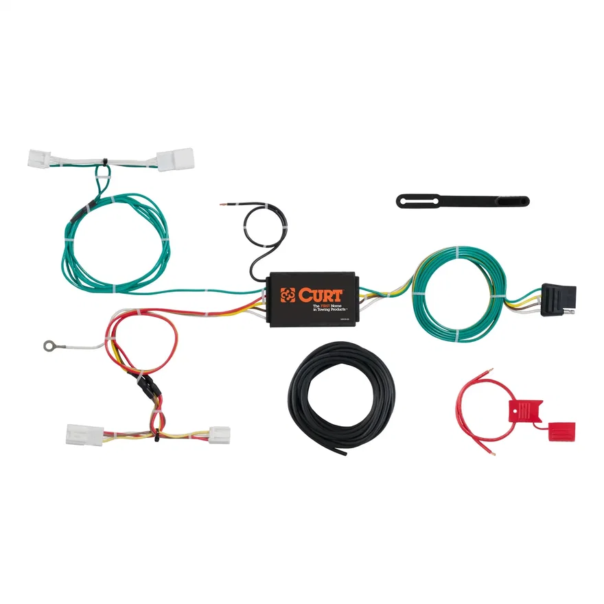 CURT 56309, Custom Wiring Harness; 4-Way Flat Output; Select Scion iM; Toyota Corolla