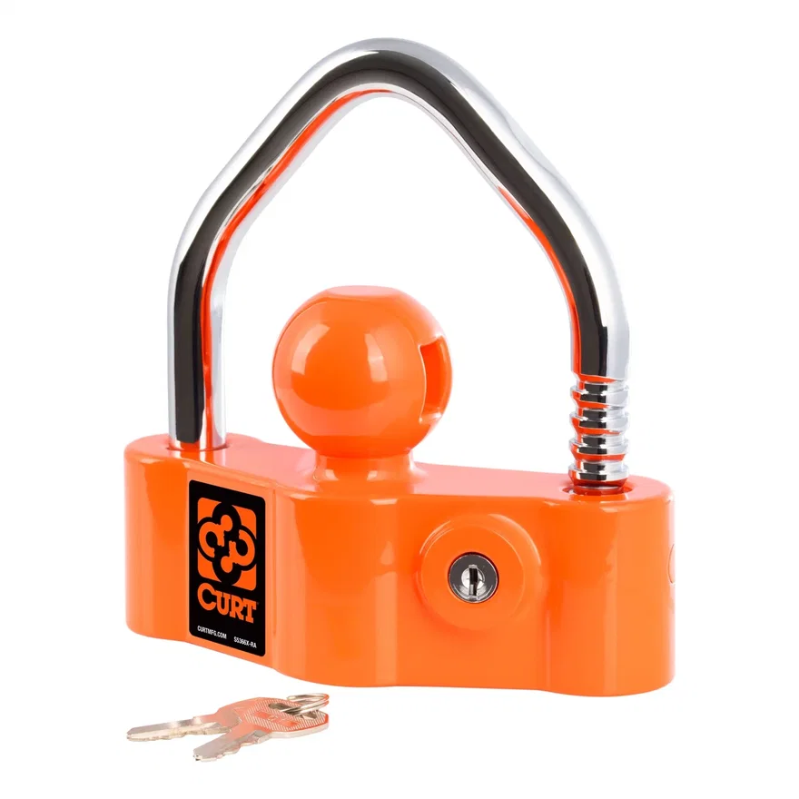 CURT 23091, Universal Heavy-Duty Trailer Coupler Lock