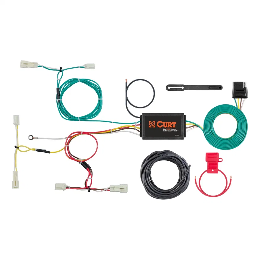 CURT 56311, Custom Wiring Harness; 4-Way Flat Output; Select Scion iA