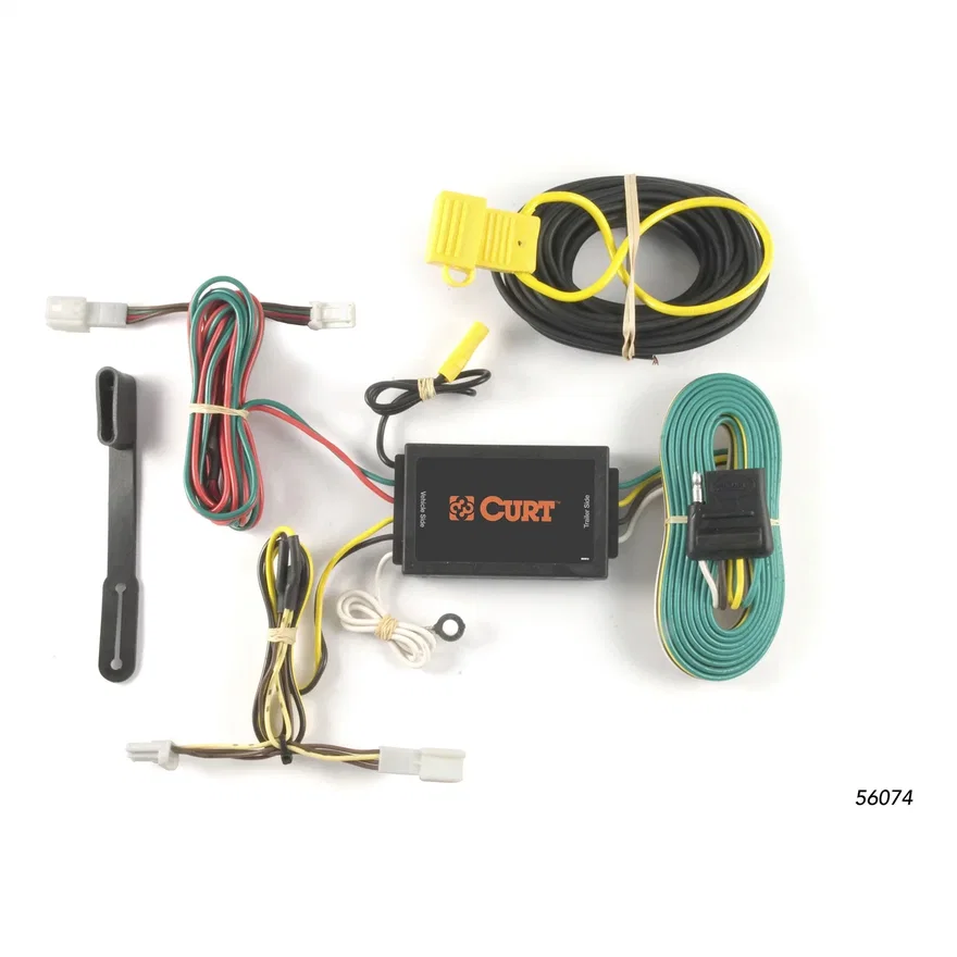 CURT 56074, Custom Wiring Harness; 4-Way Flat Output; Select Infiniti FX35; FX37; FX50; QX70