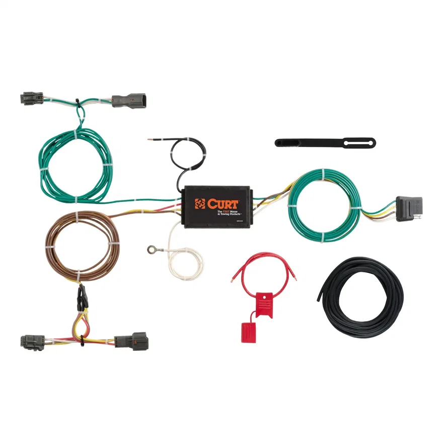 CURT 56256, Custom Wiring Harness; 4-Way Flat Output; Select Kia Sorento