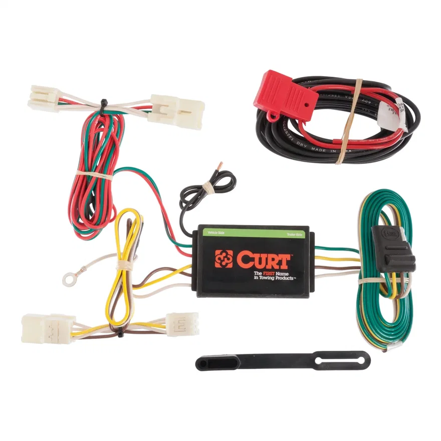 CURT 56165, Custom Wiring Harness; 4-Way Flat Output; Select Toyota RAV4