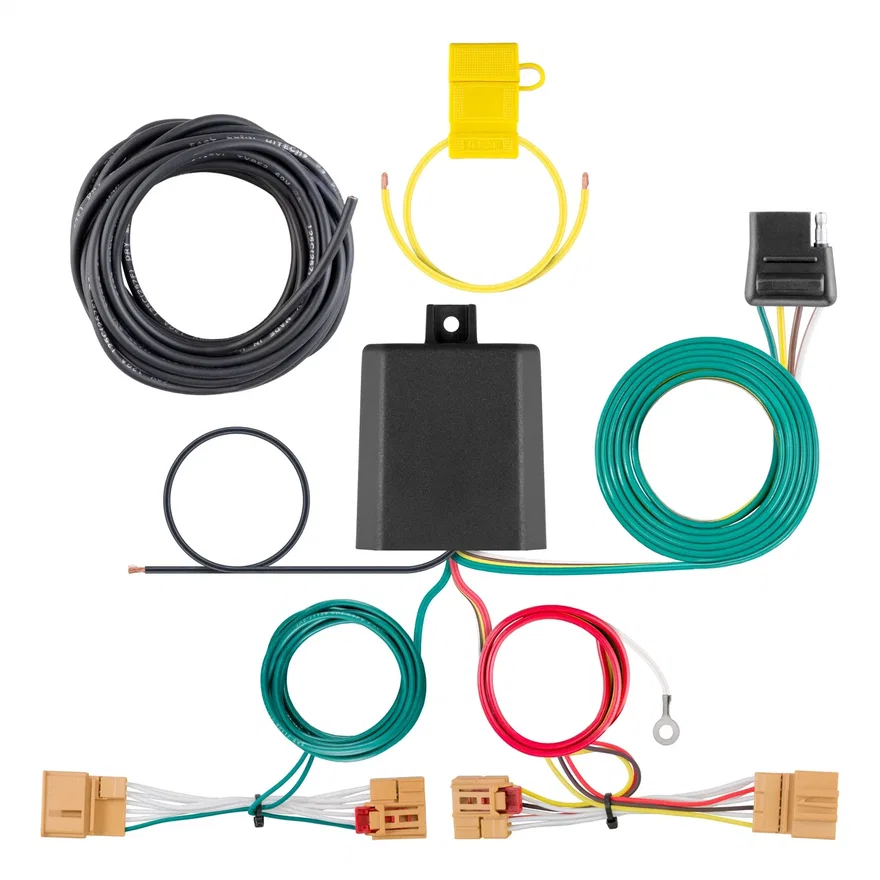CURT 56383, Custom Wiring Harness; 4-Way Flat Output; Select Volkswagen Atlas