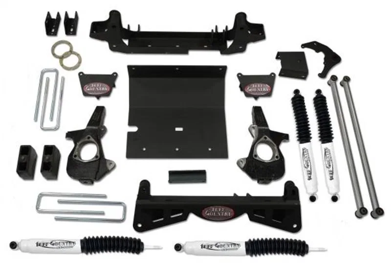 Tuff Country 16992KN, 01-06 Chevy Silverado 1500HD 4x4 6in Lift Kit (w/3pc Sub Frame SX8000 Shocks)