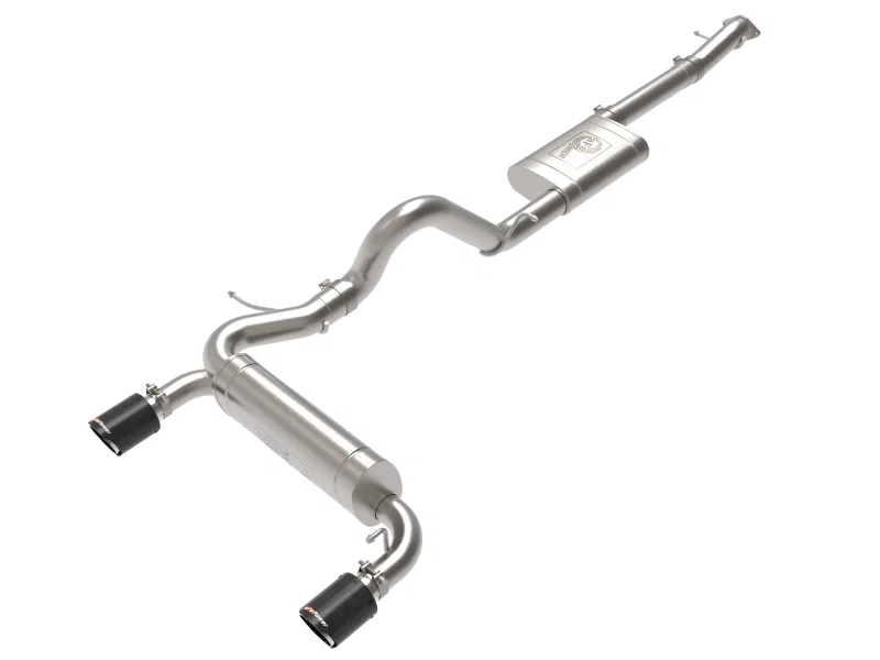 aFe 49-33138-C, 2021+ Ford Bronco L4-2.3L (t) / V6-2.7L (tt) Vulcan 3in. to 2.5in. SS Cat-Back - Carbon