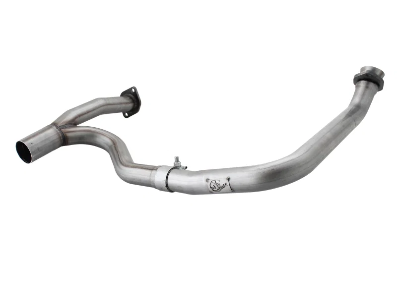 aFe 48-46208, Power Twisted Steel Y-Pipe Stainless Steel 2.5in 12-14 Jeep Wrangler V6 3.6L