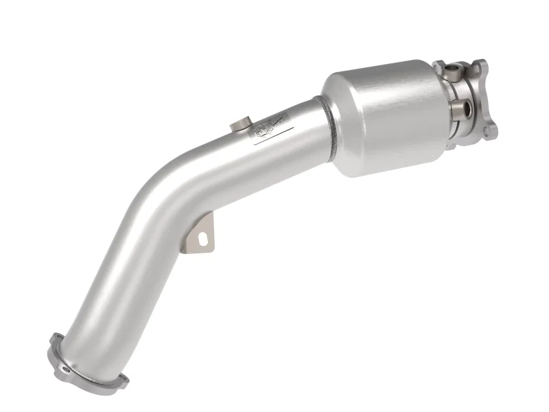 aFe 48-36410-YC, 09-16 Audi A4/A5 (B8) L4-2.0L (t) Twisted Steel 3in. Downpipe - 304 Stainless w/ Cat