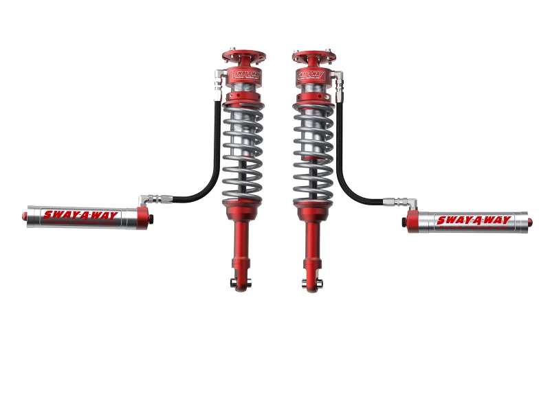 aFe 301-5000-01-CA, Sway-A-Way 10-14 F150/Raptor 6.2L 3.0 Front Coilover Kit w/ Remote Reservoirs and Compr Adjuster