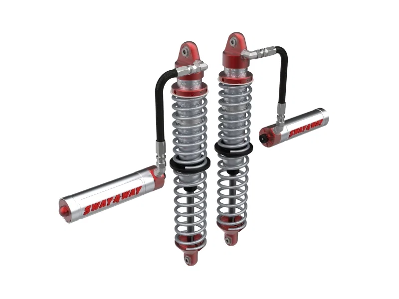 aFe 851-5600-02-CA, 17-19 Polaris RZR 925/1000cc Sway-A-Way 2.5 Front Coilover Kit w/ Remote Reservoirs and Comp Adj