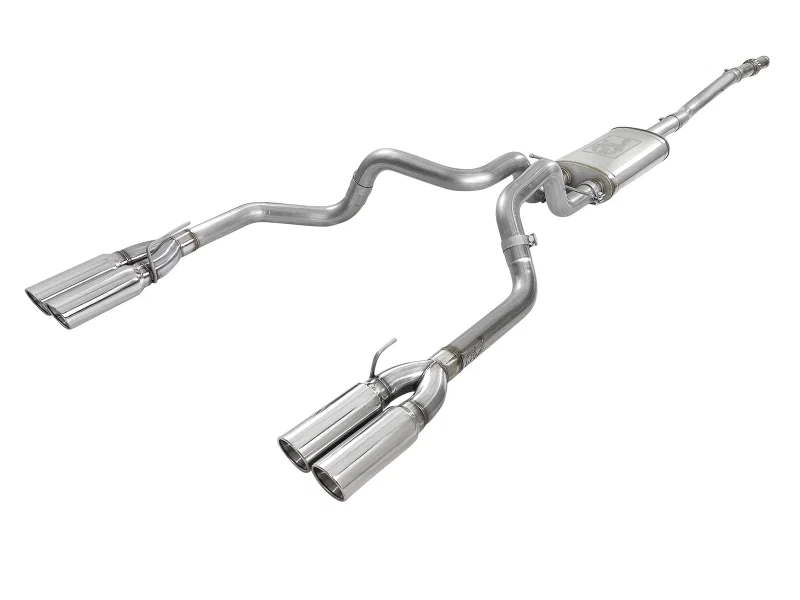 aFe 49-34105-P, Vulcan Series 3in 304SS Exhaust Cat-Back Exh w/ Pol Tips 2019 GM Silverado / Sierra 1500 V8-5.3L