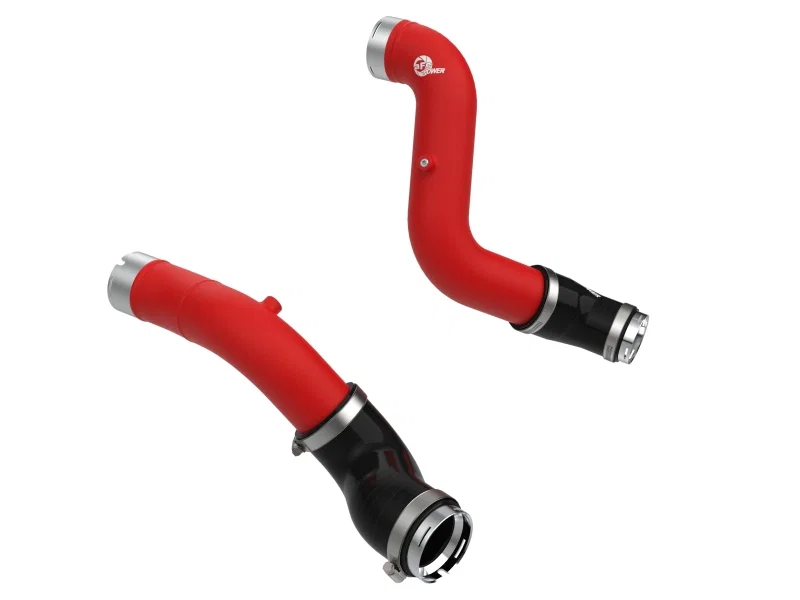 aFe 46-20744-R, 23-25 GM Colorado/Canyon L4-2.7L (t) BladeRunner Aluminum Hot & Cold Charge Pipe Kit - Red