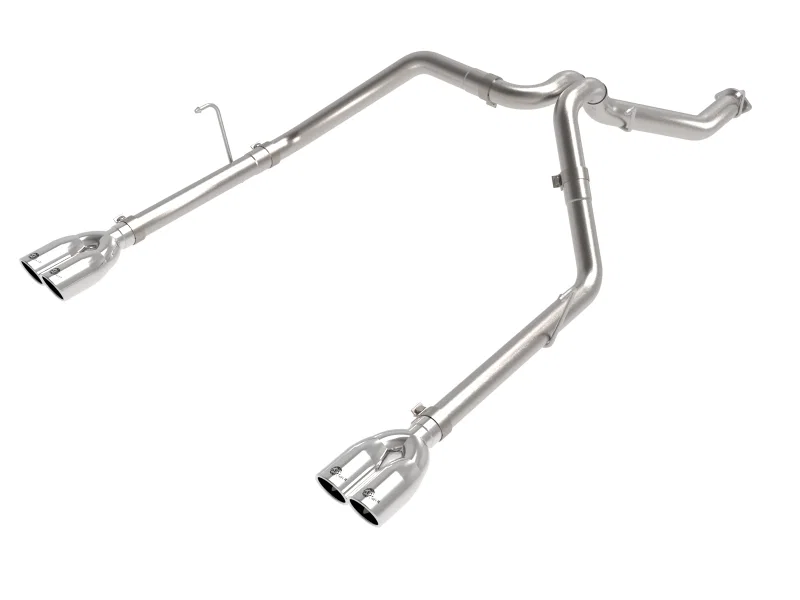 aFe 49-38095-P, Vulcan Series 3in 304SS Cat-Back 21 Jeep Gladiator V6-3.0L (td) - Dual Polished Tip