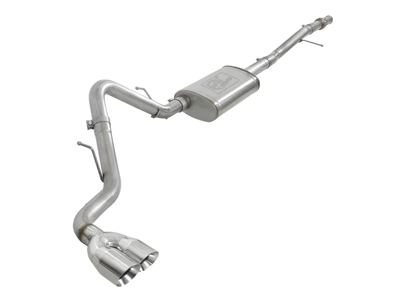 aFe 49-34106-P, Vulcan Series 3in 304SS Exhaust Cat-Back w/Pol Tip 2019 GM Silverado/Sierra 1500 V6-4.3L/V8-5.3L