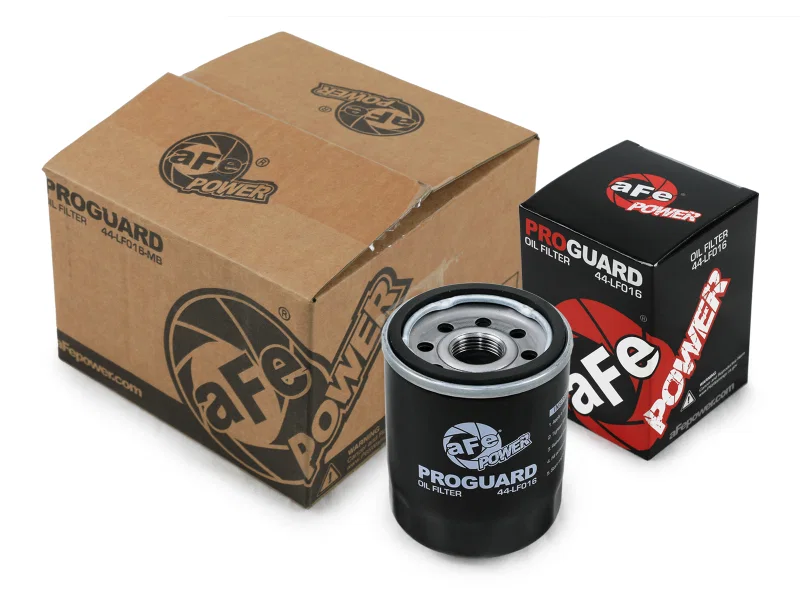 aFe 44-LF016-MB, Pro GUARD D2 Oil Filter 99-14 Nissan Trucks / 01-15 Honda Cars (4 Pack)
